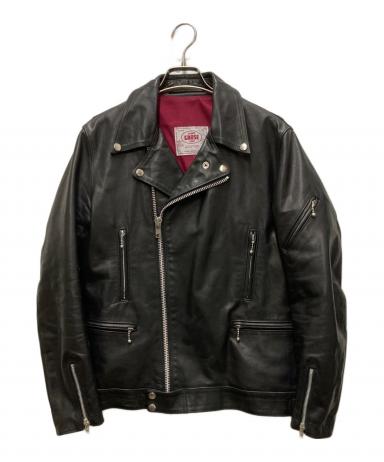 【美品】James Grose ボア ダブルライダースジャケット ホースレザー 中古・古着通販】JAMES GROSE (ジェームスグロース) ホースレザー