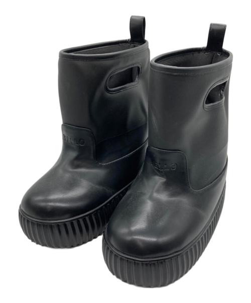 YELLO（イエロ）YELLO (イエロ) JET BALCK SHORT BOOTS ブラック サイズ:Sの古着・服飾アイテム