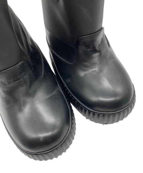 YELLO（イエロ）YELLO (イエロ) JET BALCK SHORT BOOTS ブラック サイズ:Sの古着・服飾アイテム