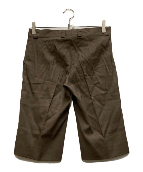 HERNO（ヘルノ）HERNO (ヘルノ) リネン混スラックスショーツ ブラウン サイズ:42の古着・服飾アイテム