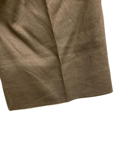 HERNO（ヘルノ）HERNO (ヘルノ) リネン混スラックスショーツ ブラウン サイズ:42の古着・服飾アイテム