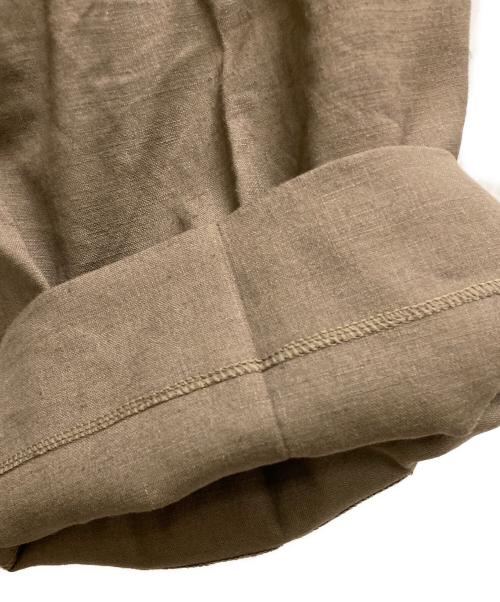 HERNO（ヘルノ）HERNO (ヘルノ) リネン混スラックスショーツ ブラウン サイズ:42の古着・服飾アイテム