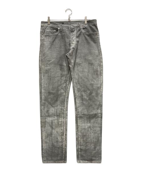 DIOR HOMME（ディオール オム）DIOR HOMME (ディオール オム) ホワイトペイントコーティングパンツ グレー サイズ:36の古着・服飾アイテム
