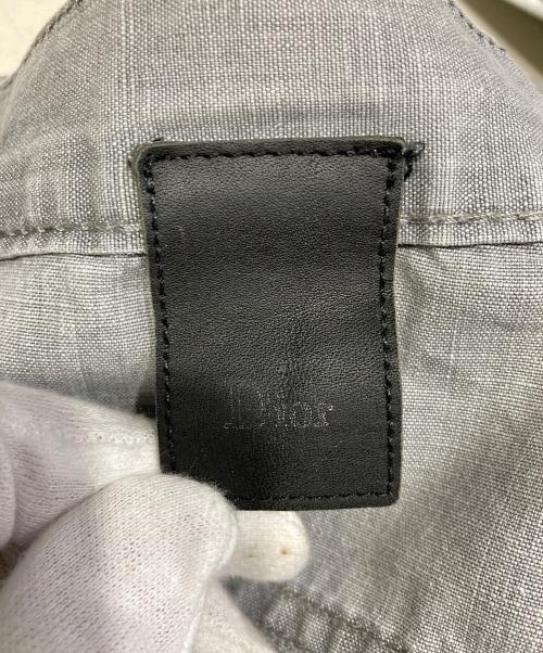 DIOR HOMME（ディオール オム）DIOR HOMME (ディオール オム) ホワイトペイントコーティングパンツ グレー サイズ:36の古着・服飾アイテム