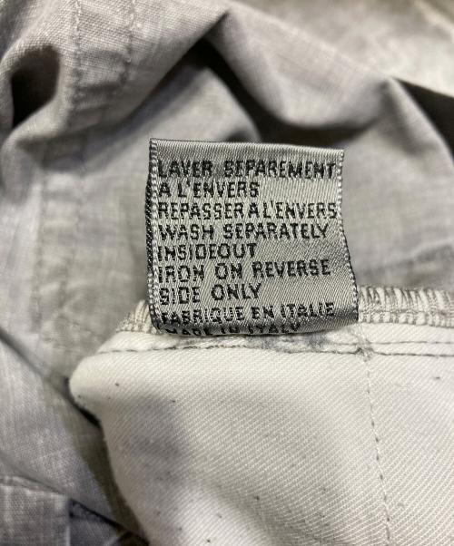 DIOR HOMME（ディオール オム）DIOR HOMME (ディオール オム) ホワイトペイントコーティングパンツ グレー サイズ:36の古着・服飾アイテム