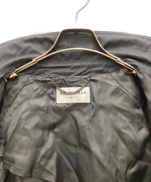 BALENCIAGA（バレンシアガ）BALENCIAGA (バレンシアガ) 22SS oversize drill overcoat ブラック サイズ:Sの古着・服飾アイテム