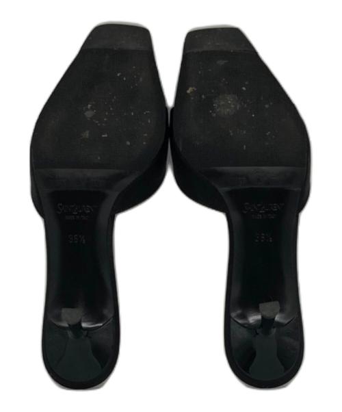 Saint Laurent Paris（サンローランパリ）Saint Laurent Paris (サンローランパリ) Daisy 50 ミュール ブラック サイズ:36 1/2の古着・服飾アイテム