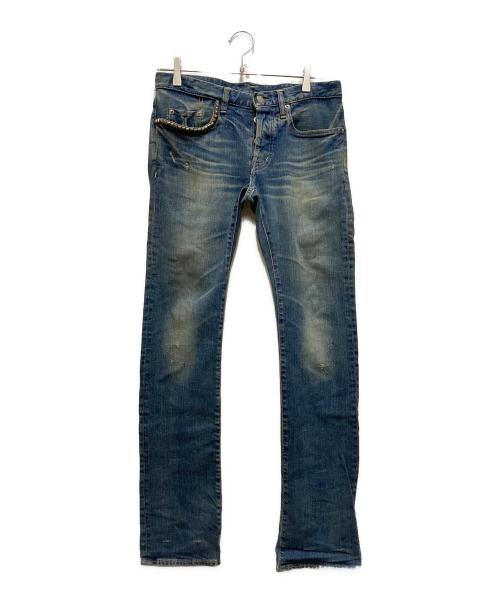 Hysteric Glamour（ヒステリックグラマー）Hysteric Glamour (ヒステリックグラマー) スタッズスキニーパンツ インディゴ サイズ:28の古着・服飾アイテム