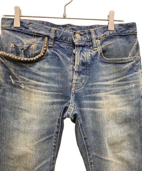 Hysteric Glamour（ヒステリックグラマー）Hysteric Glamour (ヒステリックグラマー) スタッズスキニーパンツ インディゴ サイズ:28の古着・服飾アイテム