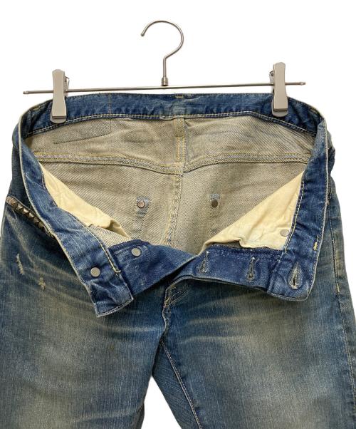 Hysteric Glamour（ヒステリックグラマー）Hysteric Glamour (ヒステリックグラマー) スタッズスキニーパンツ インディゴ サイズ:28の古着・服飾アイテム