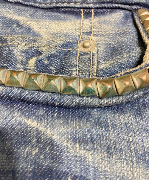 Hysteric Glamour（ヒステリックグラマー）Hysteric Glamour (ヒステリックグラマー) スタッズスキニーパンツ インディゴ サイズ:28の古着・服飾アイテム