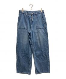 upper hights×Conte（アッパーハイツ×コンテ）の古着「別注ベイカー デニムパンツ」｜ブルー