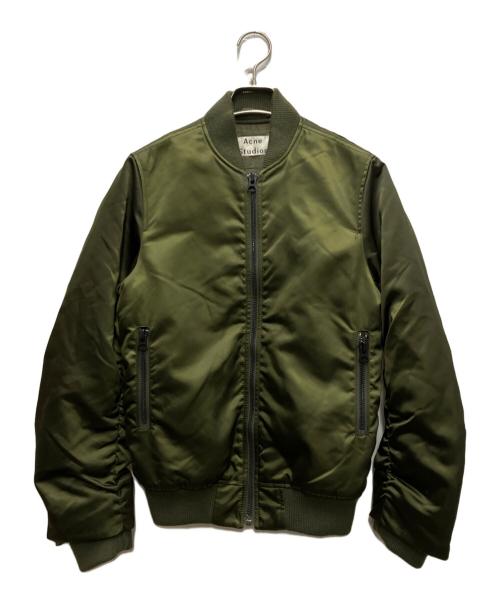 Acne studios（アクネ ストゥディオズ）ACNE STUDIOS (アクネ ストゥディオズ) LEIA BOMBER PSS17 カーキ サイズ:32の古着・服飾アイテム