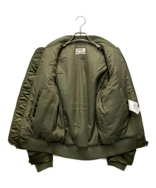 Acne studios（アクネ ストゥディオズ）ACNE STUDIOS (アクネ ストゥディオズ) LEIA BOMBER PSS17 カーキ サイズ:32の古着・服飾アイテム