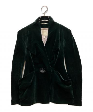 ヴィヴィアンウエストウッド　オリーブグリーン テーラードジャケット　Ｍ 中古・古着通販】Vivienne Westwood (ヴィヴィアンウエストウッド) 90s