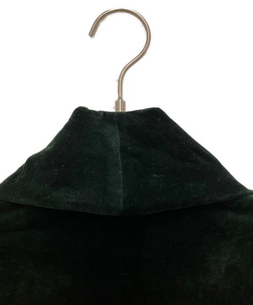 Vivienne Westwood（ヴィヴィアンウエストウッド）Vivienne Westwood (ヴィヴィアンウエストウッド) 90s ベロアテーラードジャケット グリーン サイズ:UK 12の古着・服飾アイテム