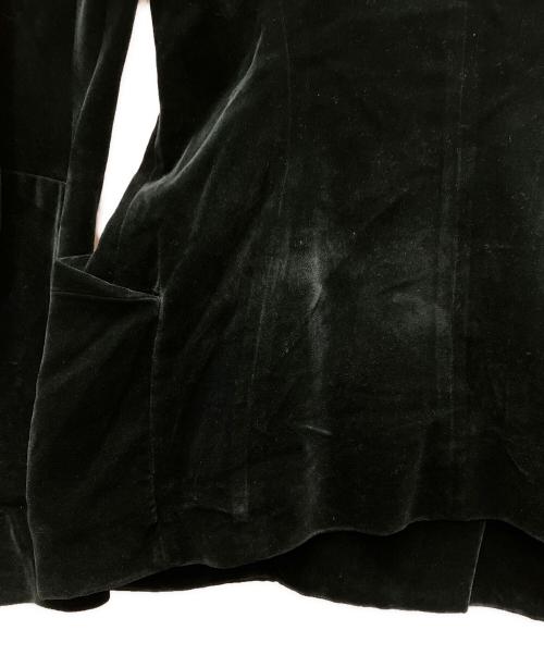 Vivienne Westwood（ヴィヴィアンウエストウッド）Vivienne Westwood (ヴィヴィアンウエストウッド) 90s ベロアテーラードジャケット グリーン サイズ:UK 12の古着・服飾アイテム