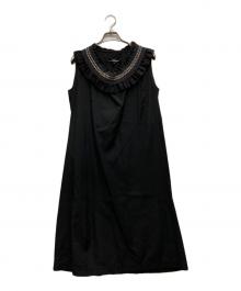 tricot COMME des GARCONS（トリココムデギャルソン）の古着「ノースリーブワンピース」｜ブラック