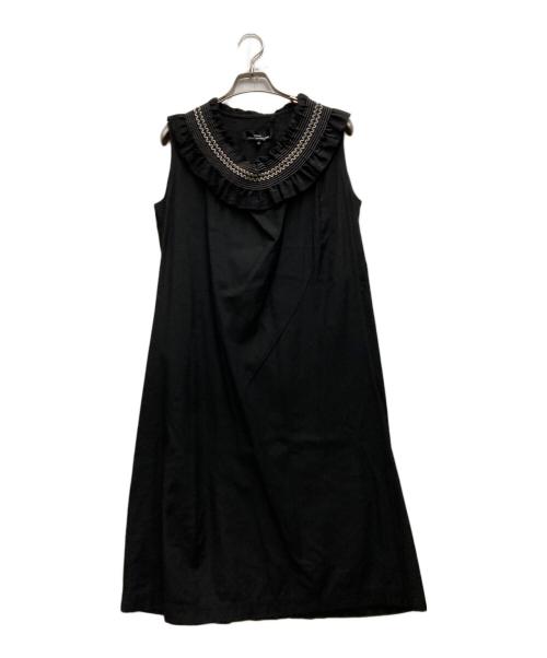 tricot COMME des GARCONS（トリココムデギャルソン）tricot COMME des GARCONS (トリココムデギャルソン) ノースリーブワンピース ブラック サイズ:Sの古着・服飾アイテム