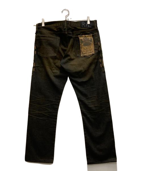 RRL（ダブルアールエル）RRL (ダブルアールエル) Side Chimayo Stitch Black Denim Pants ブラウン サイズ:31の古着・服飾アイテム