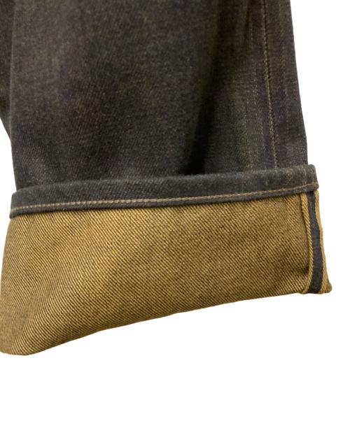 RRL（ダブルアールエル）RRL (ダブルアールエル) Side Chimayo Stitch Black Denim Pants ブラウン サイズ:31の古着・服飾アイテム