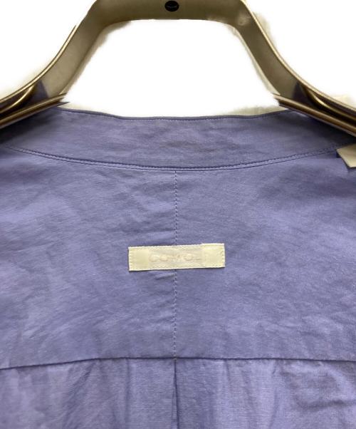 COMOLI（コモリ）COMOLI (コモリ) バンドカラーシャツ パープル サイズ:1の古着・服飾アイテム