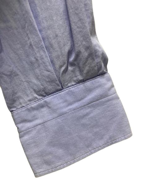 COMOLI（コモリ）COMOLI (コモリ) バンドカラーシャツ パープル サイズ:1の古着・服飾アイテム