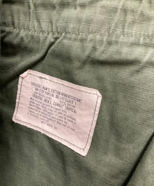 US ARMY（ユーエスアーミー）US ARMY (ユーエスアーミー) 60sジャングル ファティーグ パンツ ブラック サイズ:27の古着・服飾アイテム