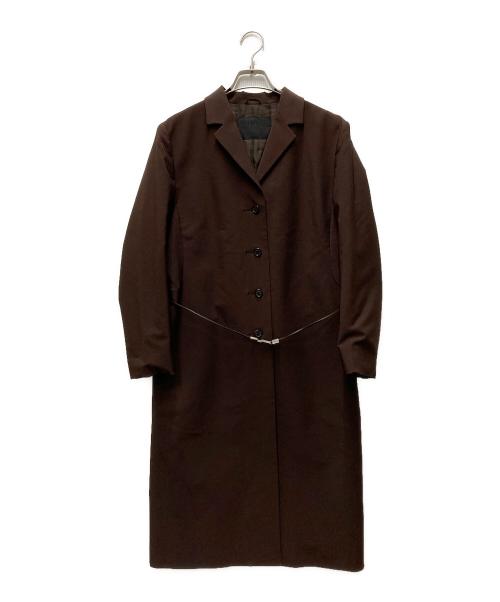 PRADA（プラダ）PRADA (プラダ) ステンカラーコート ブラウン サイズ:44の古着・服飾アイテム