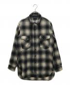 PENDLETONペンドルトン）の古着「70sウールオンブレチェックシャツ」｜グレー