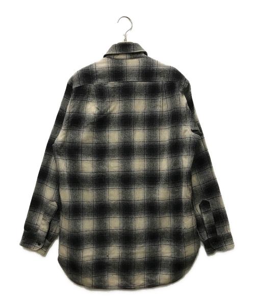 PENDLETON（ペンドルトン）PENDLETON (ペンドルトン) 70sウールオンブレチェックシャツ グレー サイズ:Mの古着・服飾アイテム