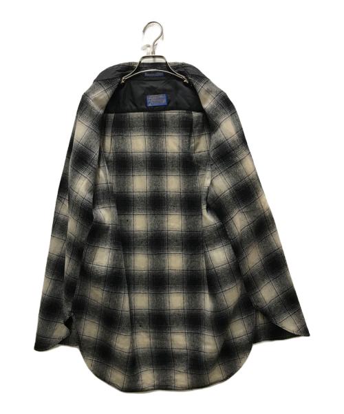 PENDLETON（ペンドルトン）PENDLETON (ペンドルトン) 70sウールオンブレチェックシャツ グレー サイズ:Mの古着・服飾アイテム