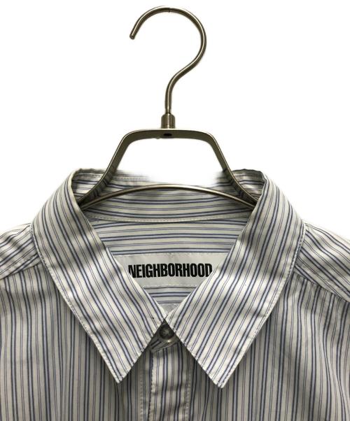 NEIGHBORHOOD（ネイバーフッド）NEIGHBORHOOD (ネイバーフッド) ストライプシャツ ブルー サイズ:Sの古着・服飾アイテム