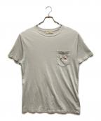 maison kitsuneメゾンキツネ）の古着「フォックスパッチTシャツ」｜グレー