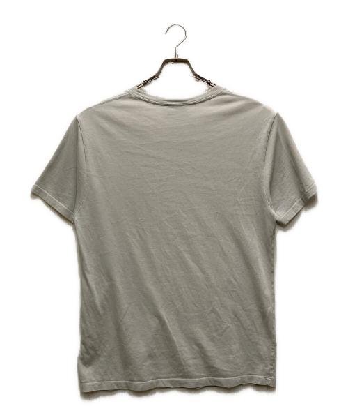 maison kitsune（メゾンキツネ）maison kitsune (メゾンキツネ) フォックスパッチTシャツ グレー サイズ:Mの古着・服飾アイテム