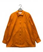 COMME des GARCONS SHIRTコムデギャルソンシャツ）の古着「90-00’sジップアップシャツ」｜オレンジ