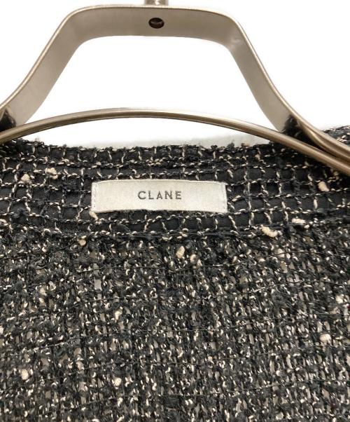 CLANE（クラネ）CLANE (クラネ) MIX MESH GATHER SHIRT ブラック サイズ:2の古着・服飾アイテム