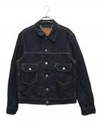 LEVI'S×BIOTOPリーバイス×ビオトープ）の古着「別注 TYPE 2 TRUCKER ME AGAIN EX」｜インディゴ