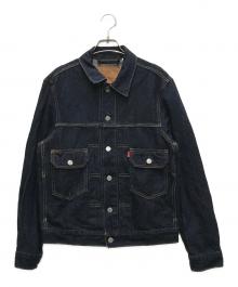 LEVI'S×BIOTOP（リーバイス×ビオトープ）の古着「別注 TYPE 2 TRUCKER ME AGAIN EX」｜インディゴ
