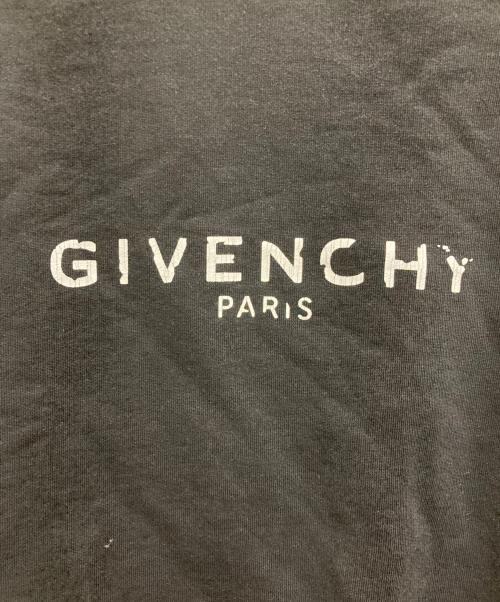 GIVENCHY（ジバンシィ）GIVENCHY (ジバンシィ) ヴィンテージ加工ロゴスウェット ブラック サイズ:XSの古着・服飾アイテム