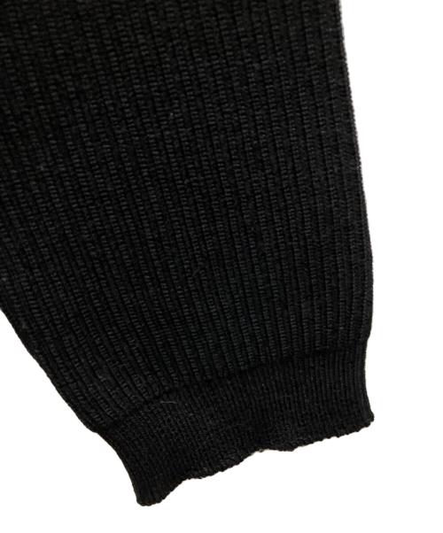 BALENCIAGA（バレンシアガ）BALENCIAGA (バレンシアガ) ロゴパッチクルーネックニットセーター ブラック サイズ:Mの古着・服飾アイテム