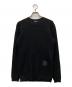 BALENCIAGA（バレンシアガ）の古着「ロゴパッチクルーネックニットセーター」｜ブラック