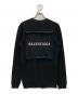 BALENCIAGA (バレンシアガ) ロゴパッチクルーネックニットセーター ブラック サイズ:M：17000円
