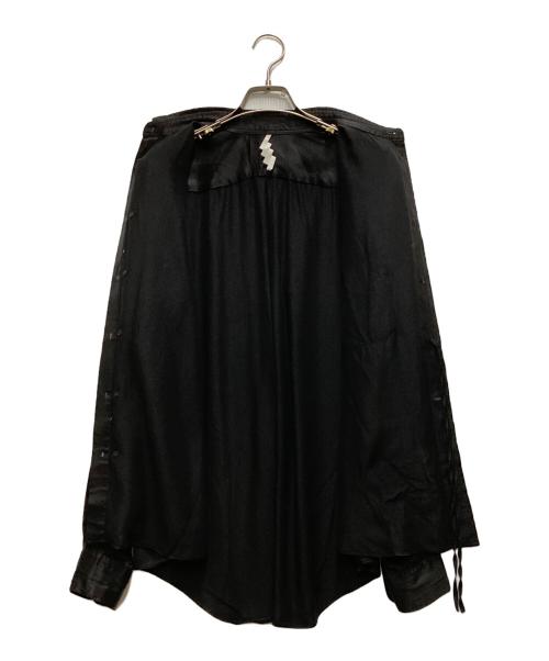 SOSHIOTSUKI（ソウシ オオツキ）SOSHIOTSUKI (ソウシ オオツキ) ENDING CUTTER SHIRTS ブラック サイズ:44の古着・服飾アイテム