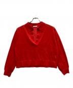 Loungedressラウンジドレス）の古着「スキッパーポロニット」｜レッド