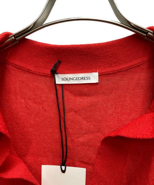 Loungedress（ラウンジドレス）Loungedress (ラウンジドレス) スキッパーポロニット レッド サイズ:FREEの古着・服飾アイテム