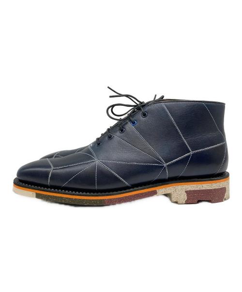 SCOTCH GRAIN（スコッチグレイン）SCOTCH GRAIN (スコッチグレイン) 藍泥スパイダー チャッカブーツ ネイビー サイズ:23 1/2の古着・服飾アイテム