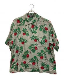 UNUSED（アンユーズド）の古着「Rose Pattern Short-Sleeve Shirt」｜グレー