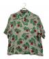 UNUSED（アンユーズド）の古着「Rose Pattern Short-Sleeve Shirt」｜グレー
