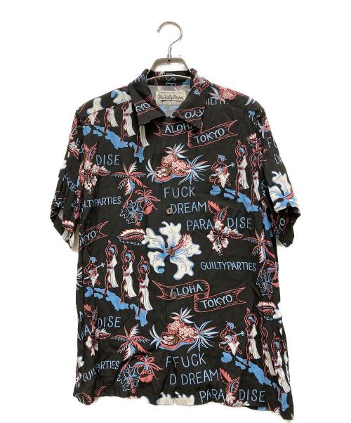 WACKO MARIA（ワコマリア）WACKO MARIA (ワコマリア) STUDIOUS (ステュディオス) TOKYO JAPAN HAWAIIAN SHIRT ブラック サイズ:Ｓの古着・服飾アイテム